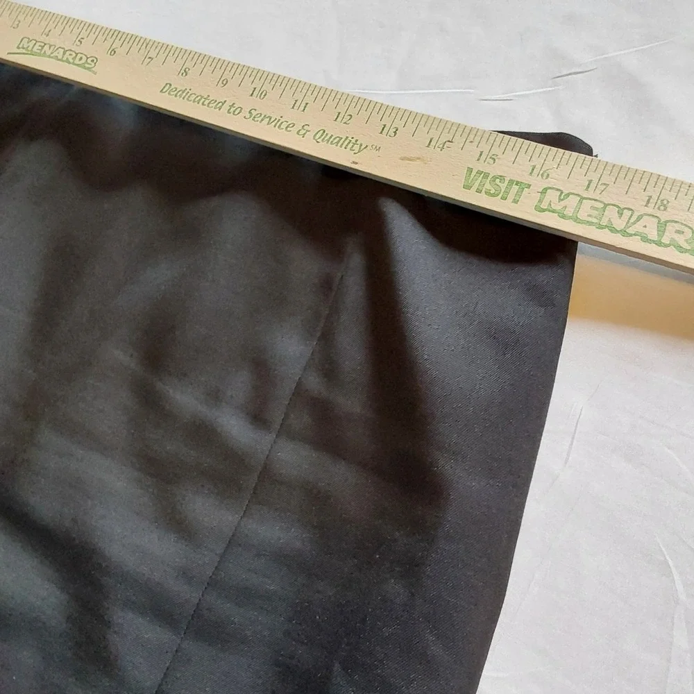 Le Suit Separates Pencil‎ Skirt Womens Size 10P Black Lined Zipper Stretch Poly